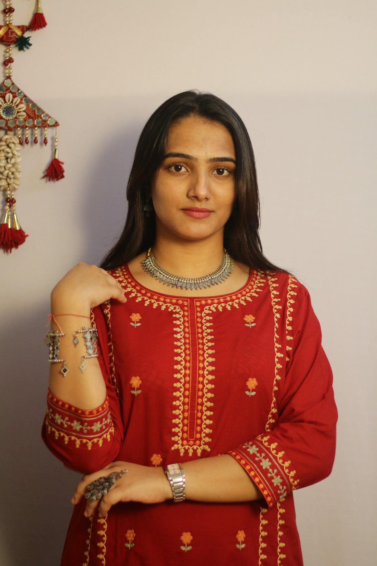 Misti Maroon Suit Set