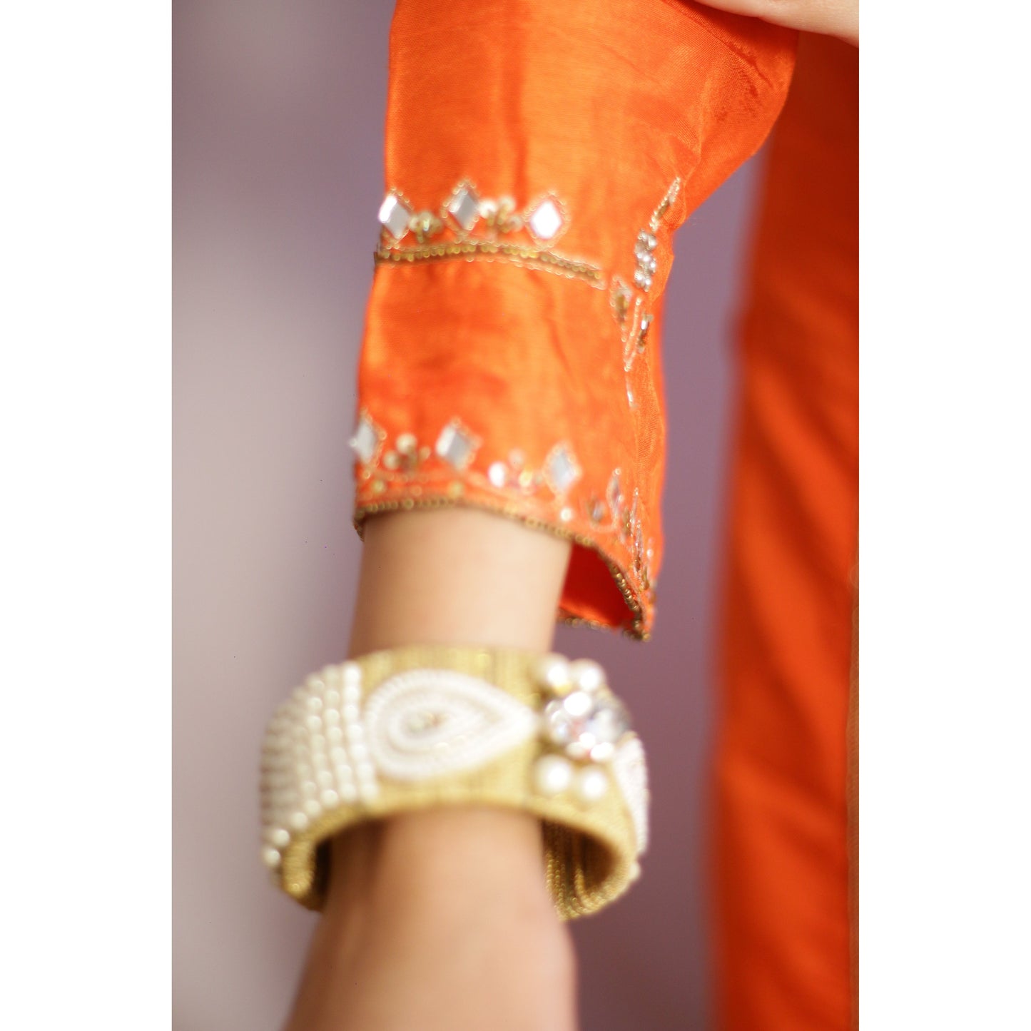 Revati Orange Suit Set
