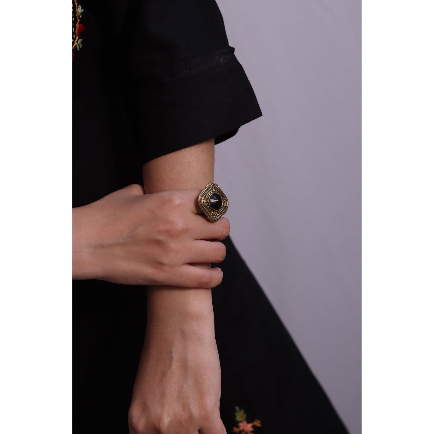 Black Embroidered Kurti