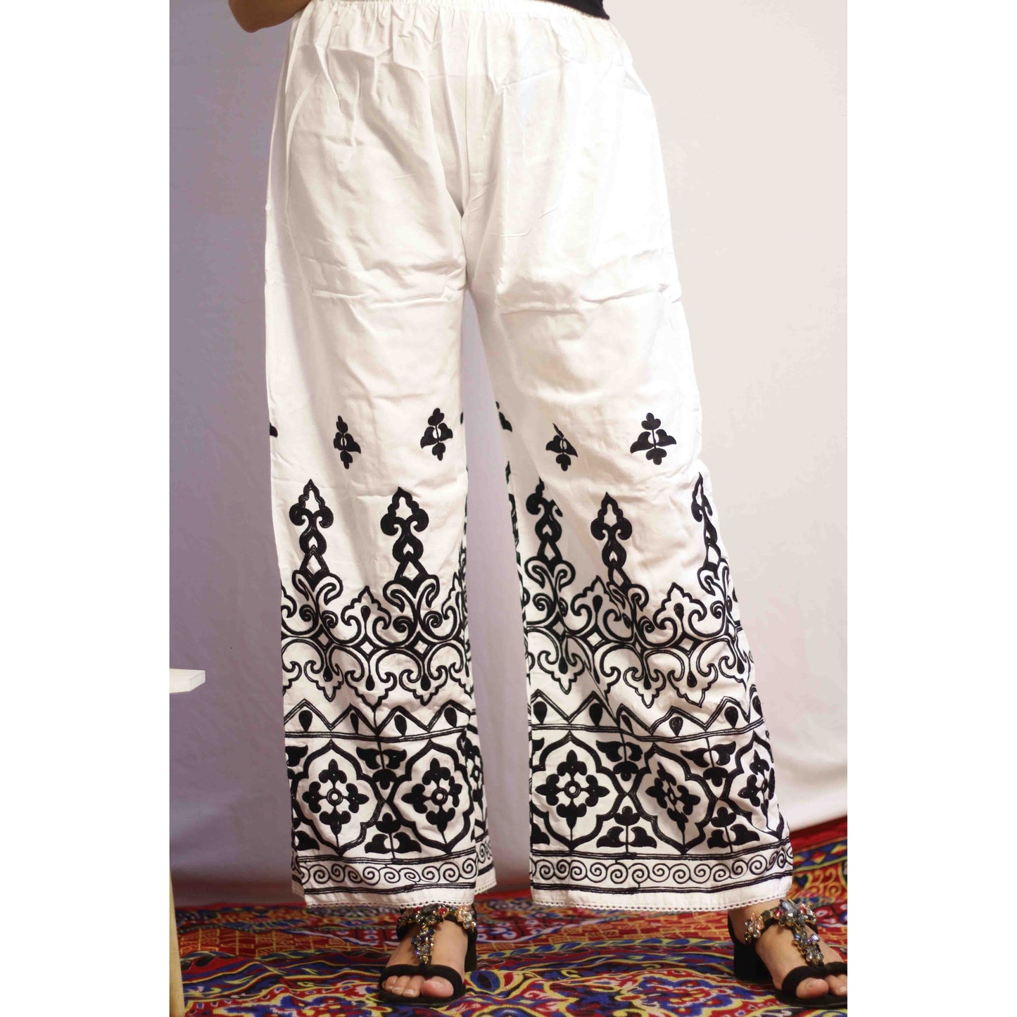 White on Black Pallazo