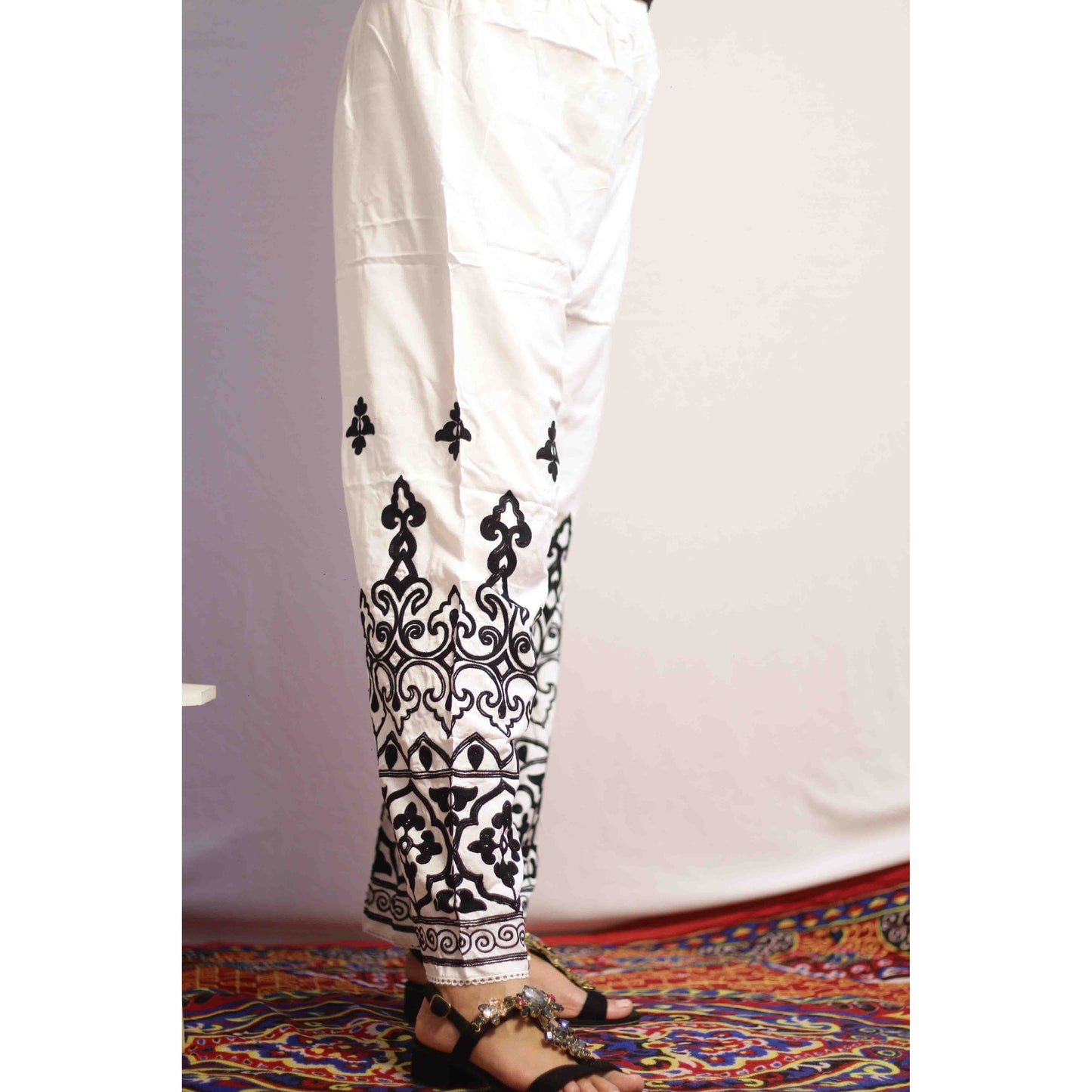 White on Black Pallazo