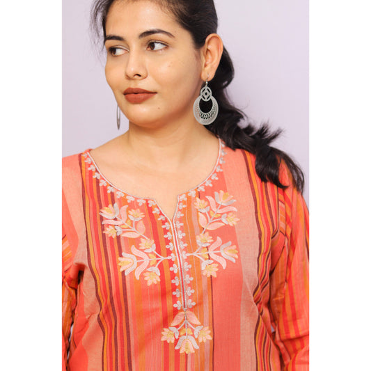 Embroidered Multicolour Kurti