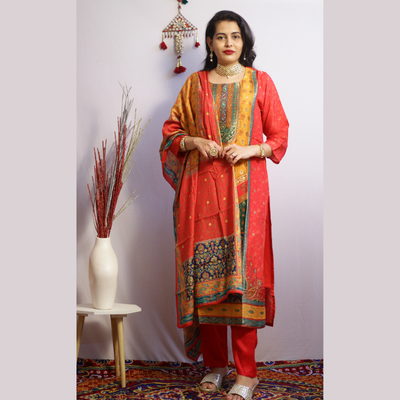 Embroidered Suit Set
