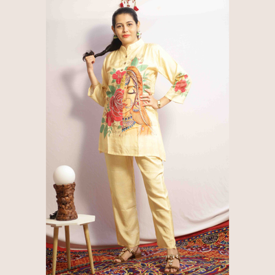 Embroidered Cord Set