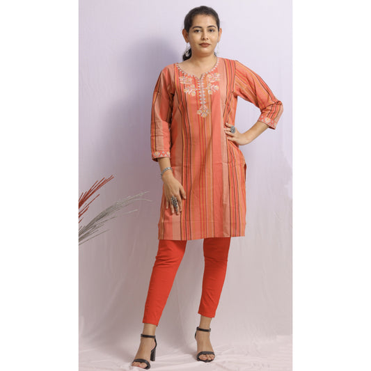 Embroidered Multicolour Kurti