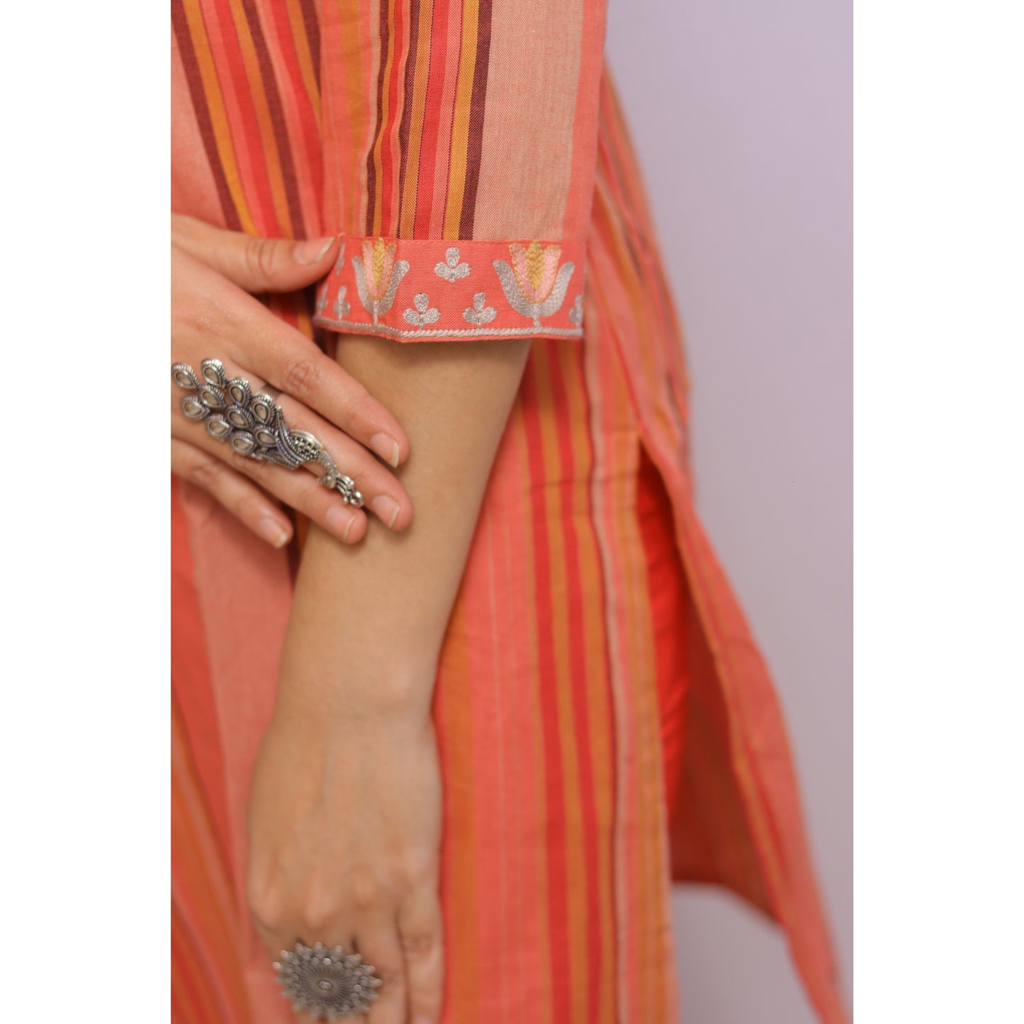 Embroidered Multicolour Kurti