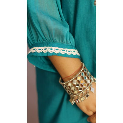 Avsaa Rama Green Embroidered Co-ord Set