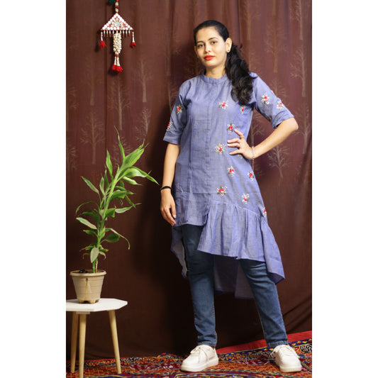 Blue Cotton Dress