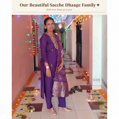Radhni Purple Suit Set
