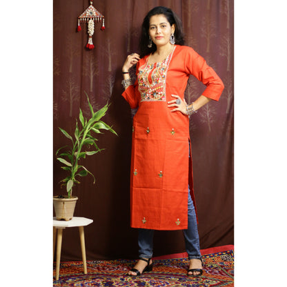 Diya Orange Kurti