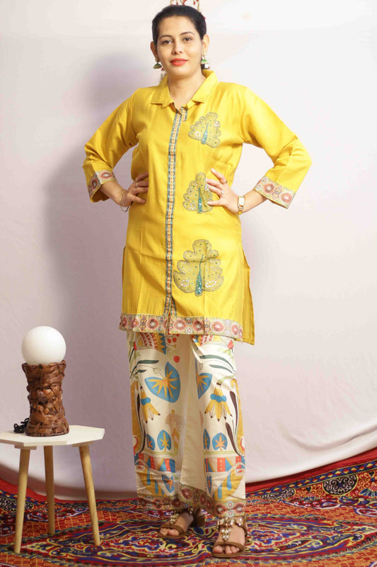 Mayuri Yellow Co-ord Set
