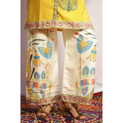 Mayuri Yellow Embroidered Co-ord Set