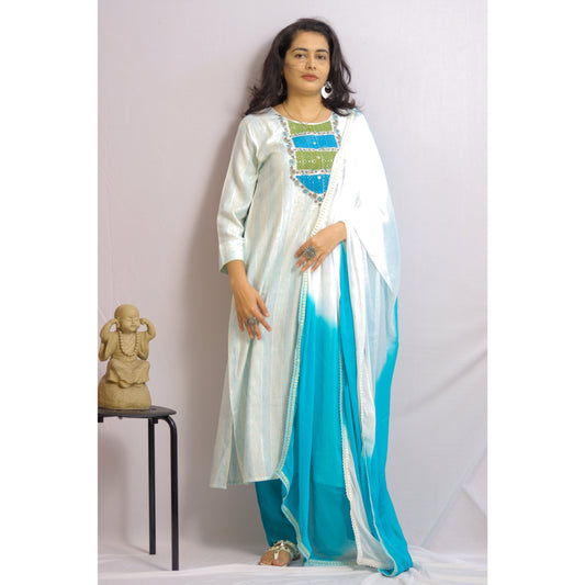 Laina Embroidered Suit Set
