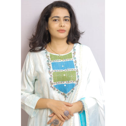 Laina Embroidered Suit Set