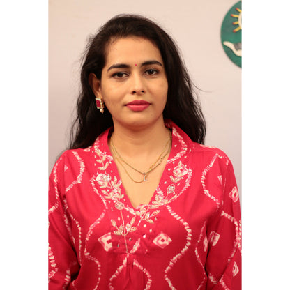 Raima Hot Pink Embroidered Kurti Pant Set