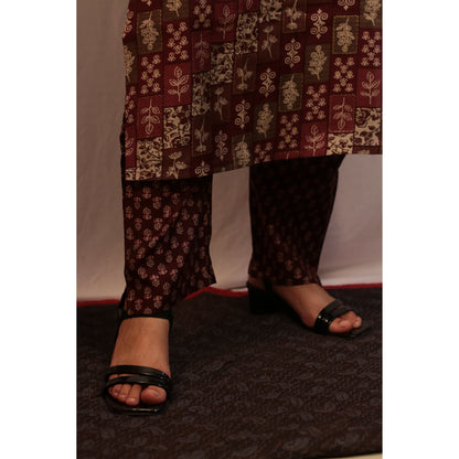Saachi Magenta Embroidered Co-ord Set