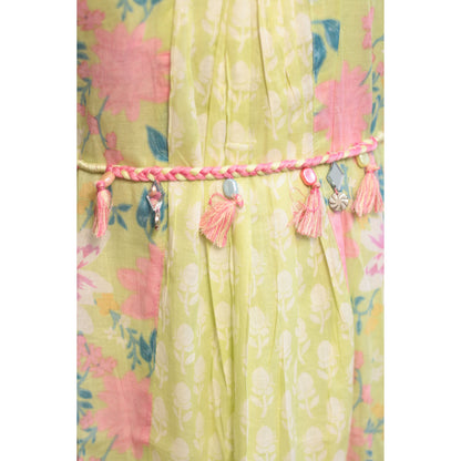 Zubeida Pastel Green Embroidered Gharara Set