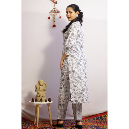 Grey Kurti Pant Set