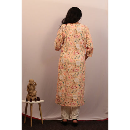 Vaani Light Yellow Embroidered Co-ord Set
