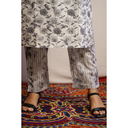Grey Kurti Pant Set