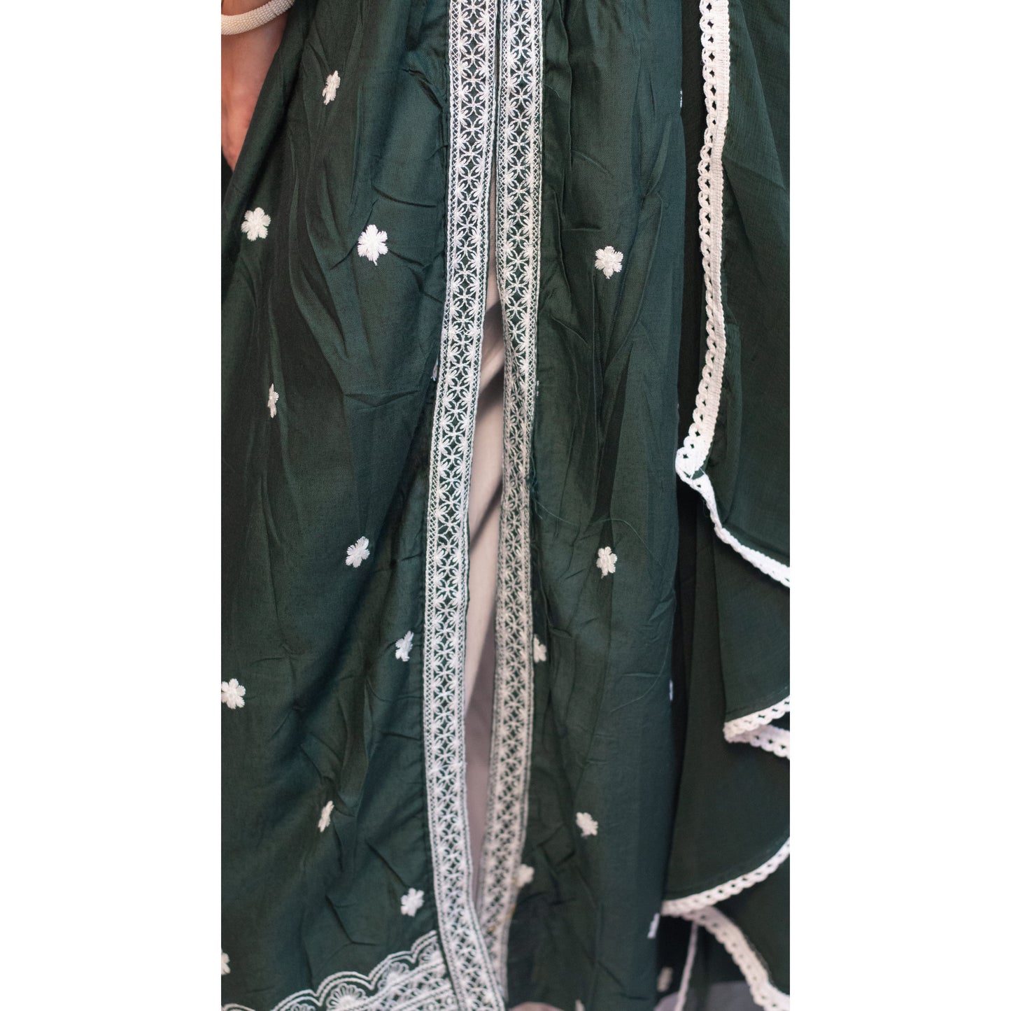 Rakhi Green Lukhnowi Suit Set