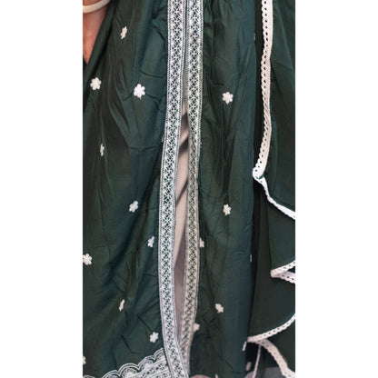 Rakhi Green Lukhnowi Suit Set