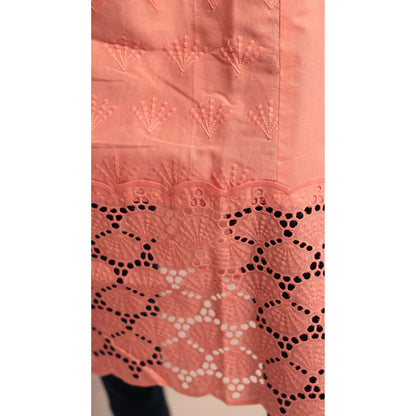 Pink Embroidered Kurti