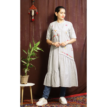 Grey Cotton Dress