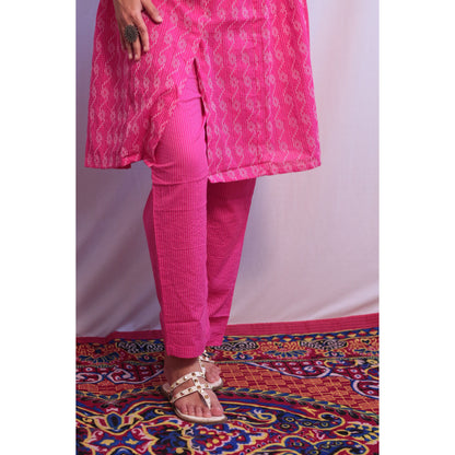 Falguni Rani Pink Embroidered Co-ord Set
