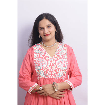 Jheel Embroidered Suit Set