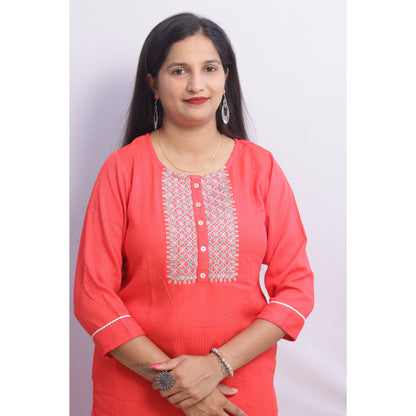 Haina Embroidered Suit Set