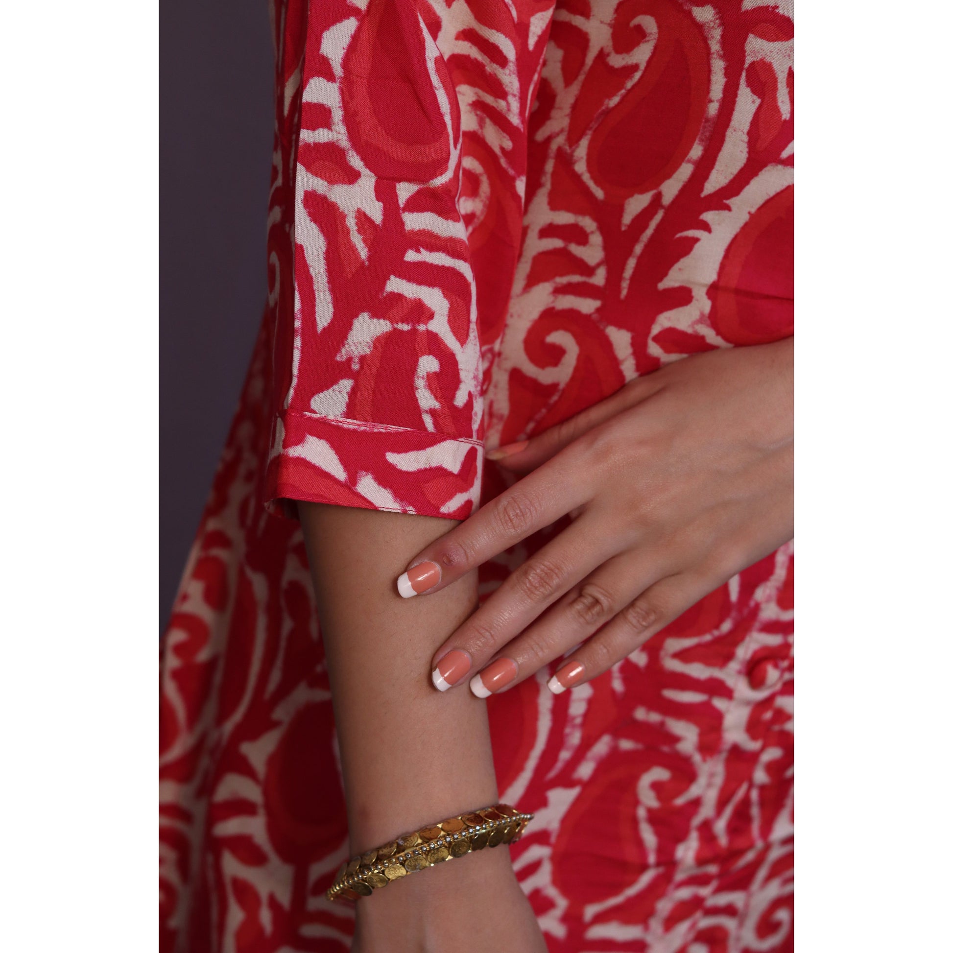 Rani Pink Embroidered Kurti