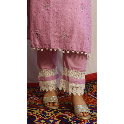 Pom Pom Lilac Suit Set