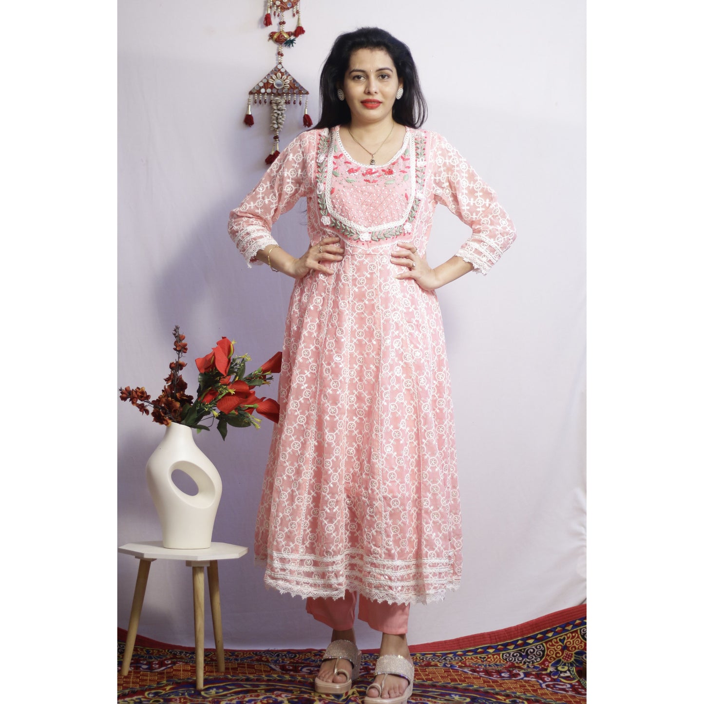 Eshita Pink Anarkali Set