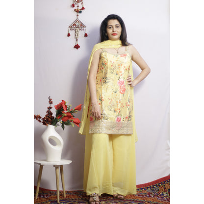 Meher Yellow Sharara Set