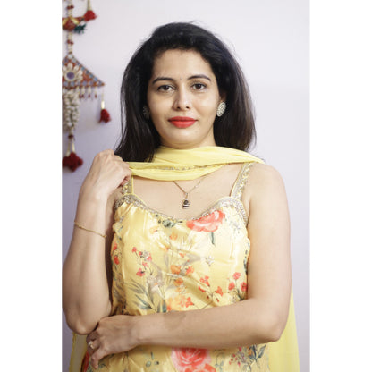 Meher Yellow Sharara Set