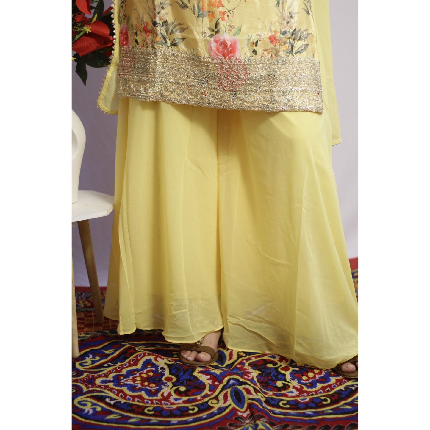 Meher Yellow Sharara Set