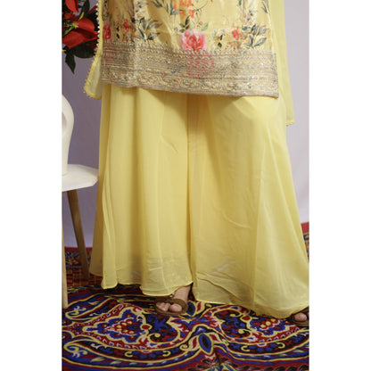 Meher Yellow Sharara Set