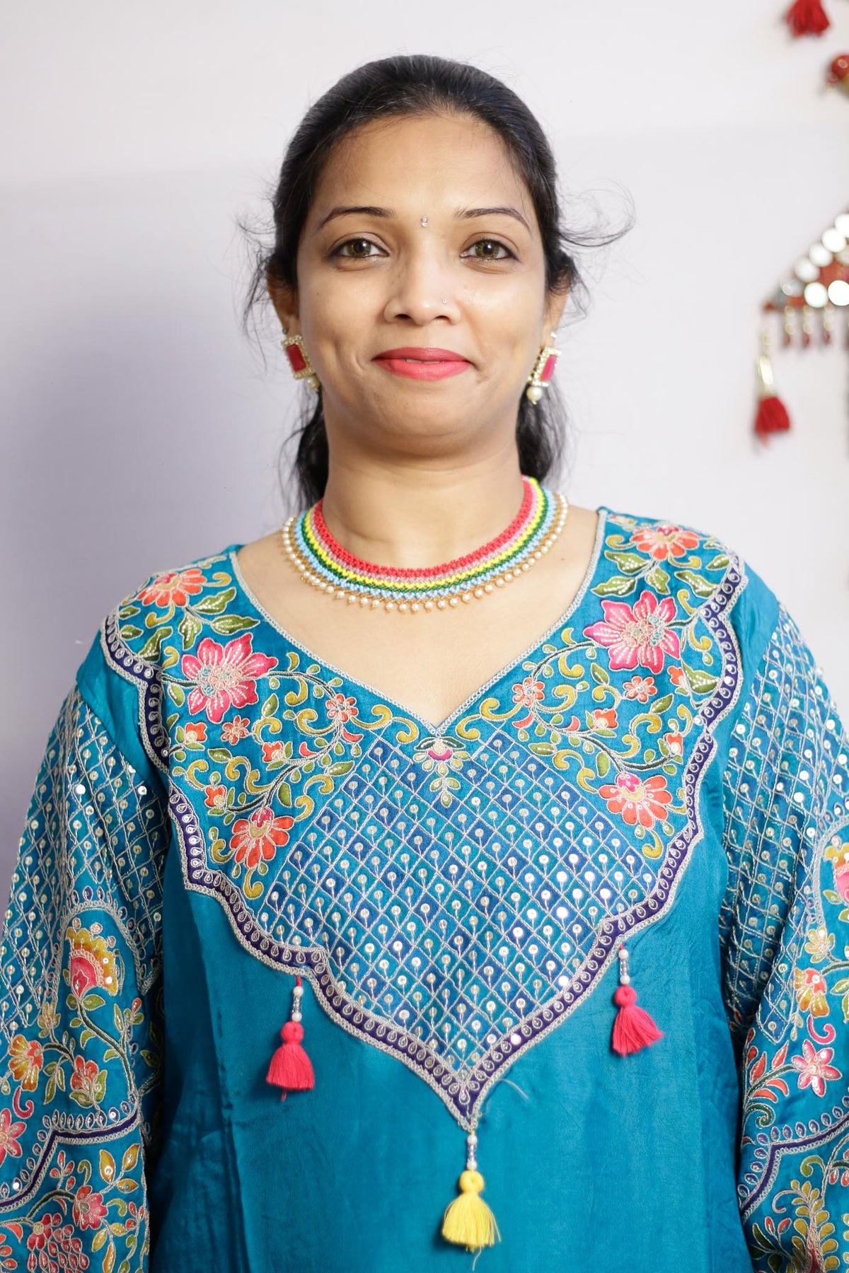 Rama Green Embroidered Suit Set
