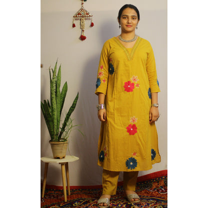 Yashi Mustard Yellow Suit Set