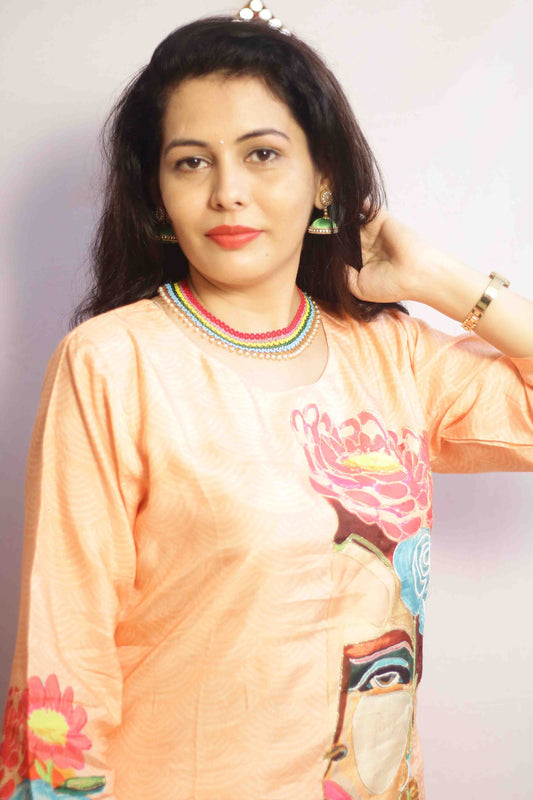 Desi Peach Co-ord Set