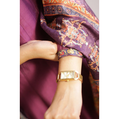 Purple Anarkali Suit Set