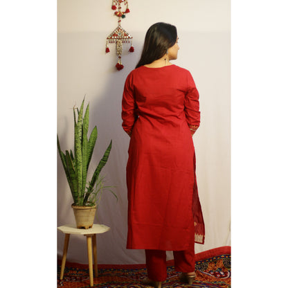 Misti Maroon Suit Set