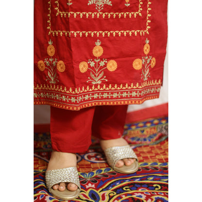 Misti Maroon Suit Set