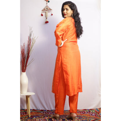 Revati Orange Suit Set