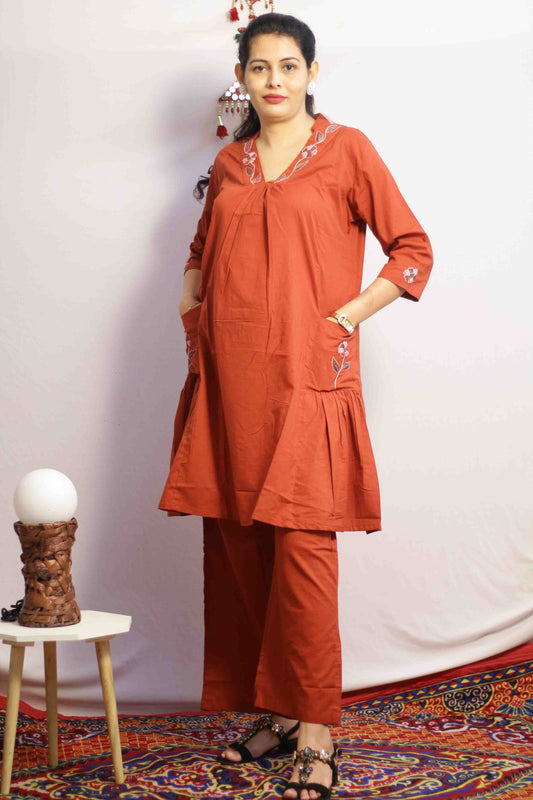 Diya Rust Co-ord Set