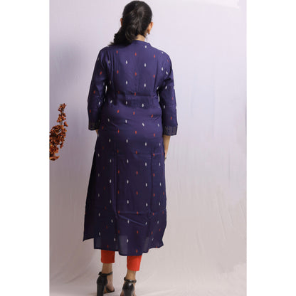 Embroidered Blue Kurti