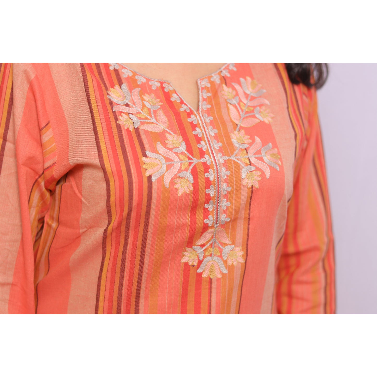 Embroidered Multicolour Kurti